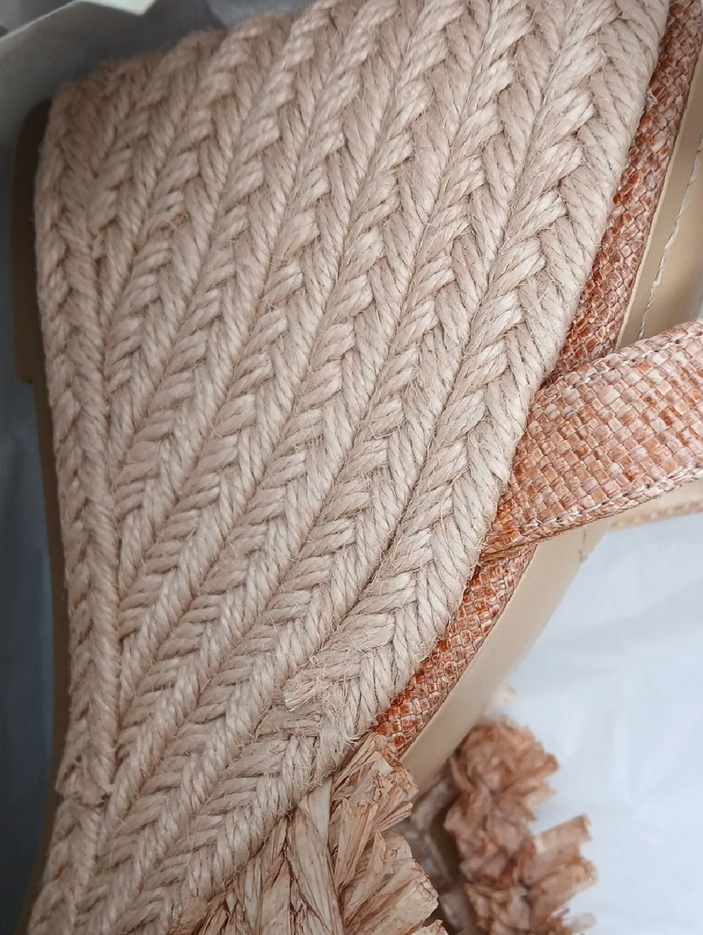 Women's Krista Espadrille Flower Wedge Sandals Soft Pink Sz 9